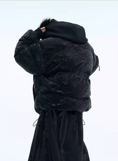 Multi-Zip Layered Puffer Jacket Korean Street Fashion Jacket By Argue Culture Shop Online at OH Vault