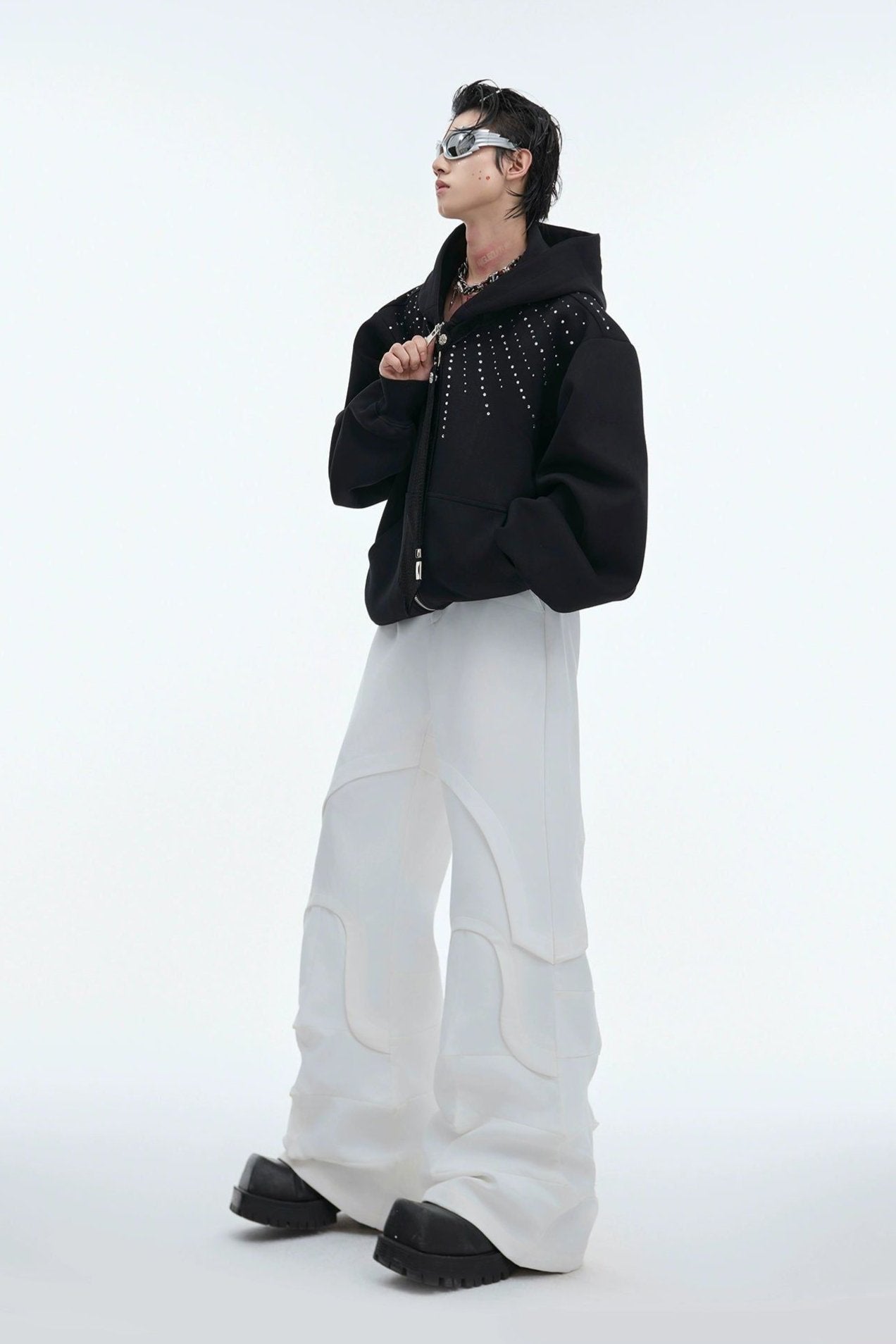 Abstract Structured End Pants Korean Street Fashion Pants By Argue Culture Shop Online at OH Vault