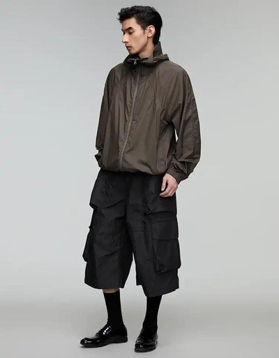 Solid Color Cargo Shorts Korean Street Fashion Shorts By Opicloth Shop Online at OH Vault