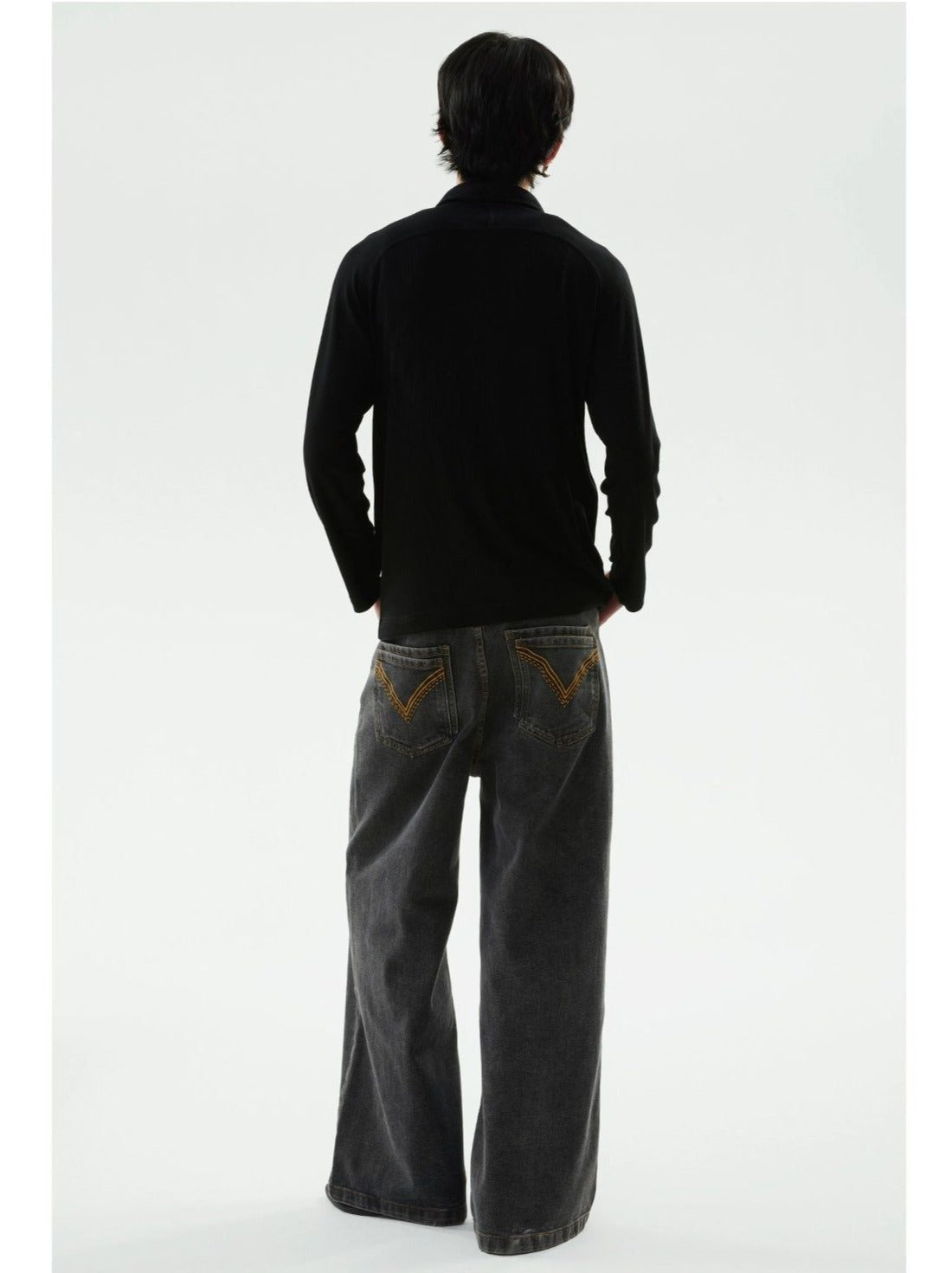 Comfty Fit Washed Jeans Korean Street Fashion Jeans By Funky Fun Shop Online at OH Vault