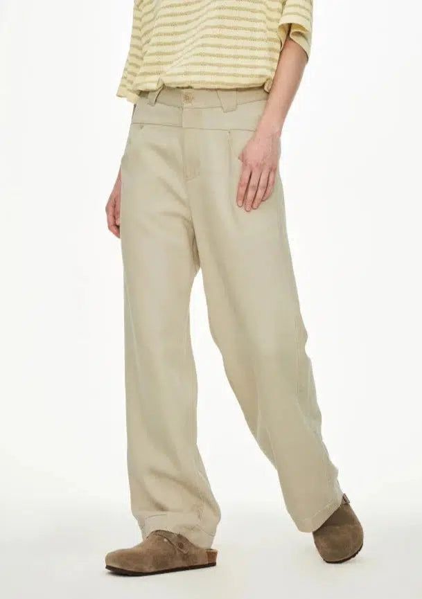 Office Style Buttoned Pants Korean Street Fashion Pants By 11St Crops Shop Online at OH Vault