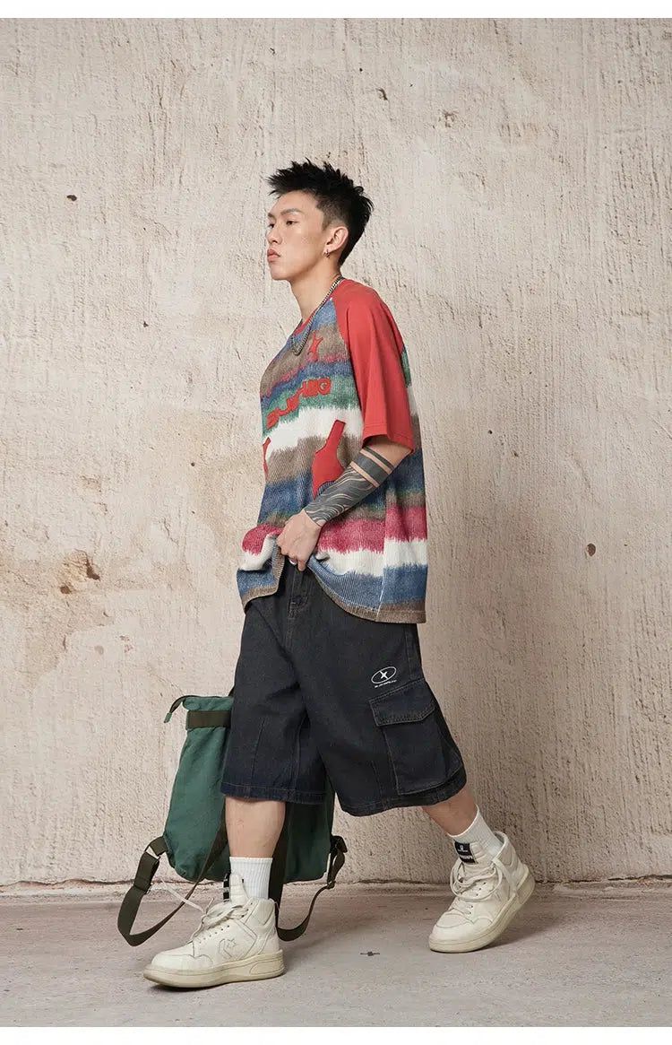 Cargo Comfty Denim Shorts Korean Street Fashion Shorts By BE Just Hug Shop Online at OH Vault