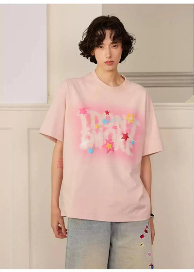 Meteor Shower Logo T-Shirt Korean Street Fashion T-Shirt By Donsmoke Shop Online at OH Vault
