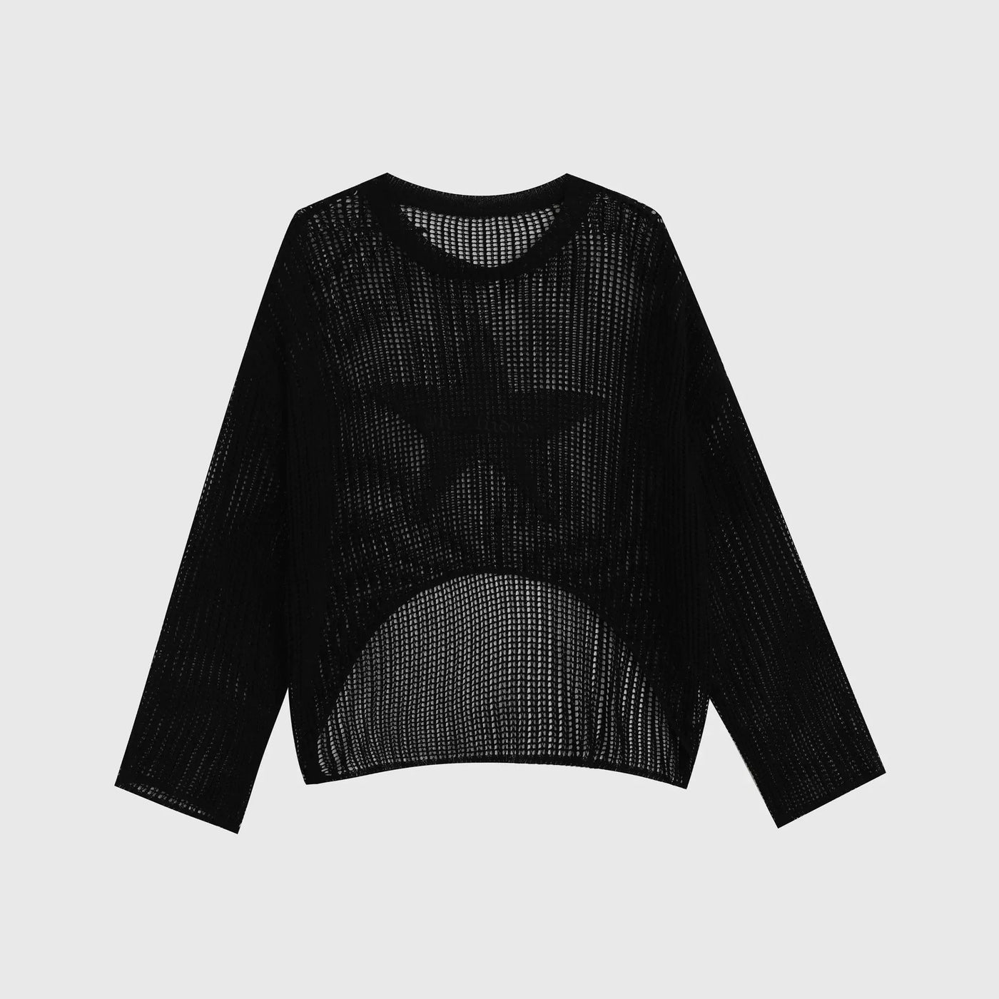 Star Shape Hollowed Sweater Korean Street Fashion Sweater By INS Korea Shop Online at OH Vault