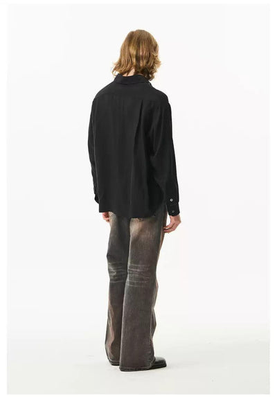 Muddy Faded Straight Jeans Korean Street Fashion Jeans By Moditec Shop Online at OH Vault