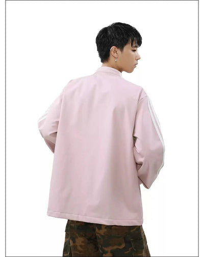 Oversized Side Stripes Jacket Korean Street Fashion Jacket By Mr Nearly Shop Online at OH Vault