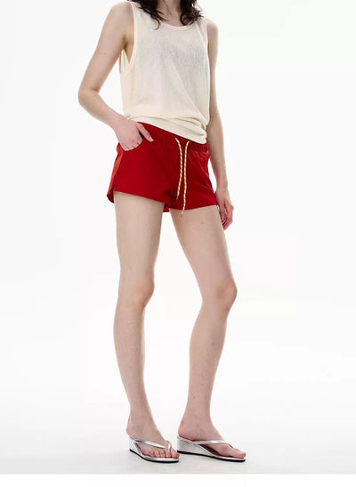 Drawstring Sporty Shorts Korean Street Fashion Shorts By 77Flight Shop Online at OH Vault