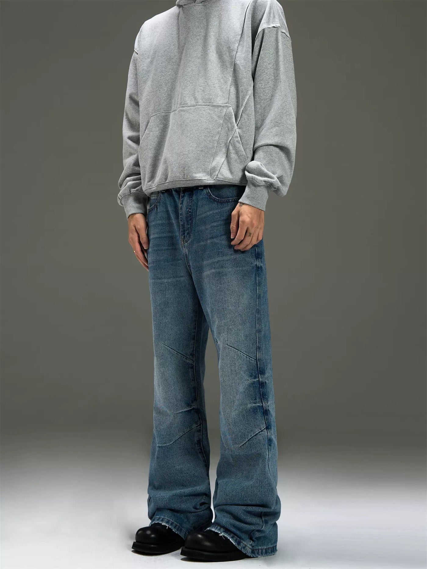 Subtle Whiskers Regular Fit Jeans Korean Street Fashion Jeans By MaxDstr Shop Online at OH Vault