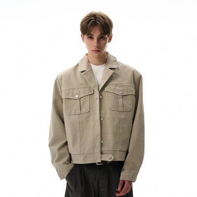 Flap Pocket Boxy Fit Jacket