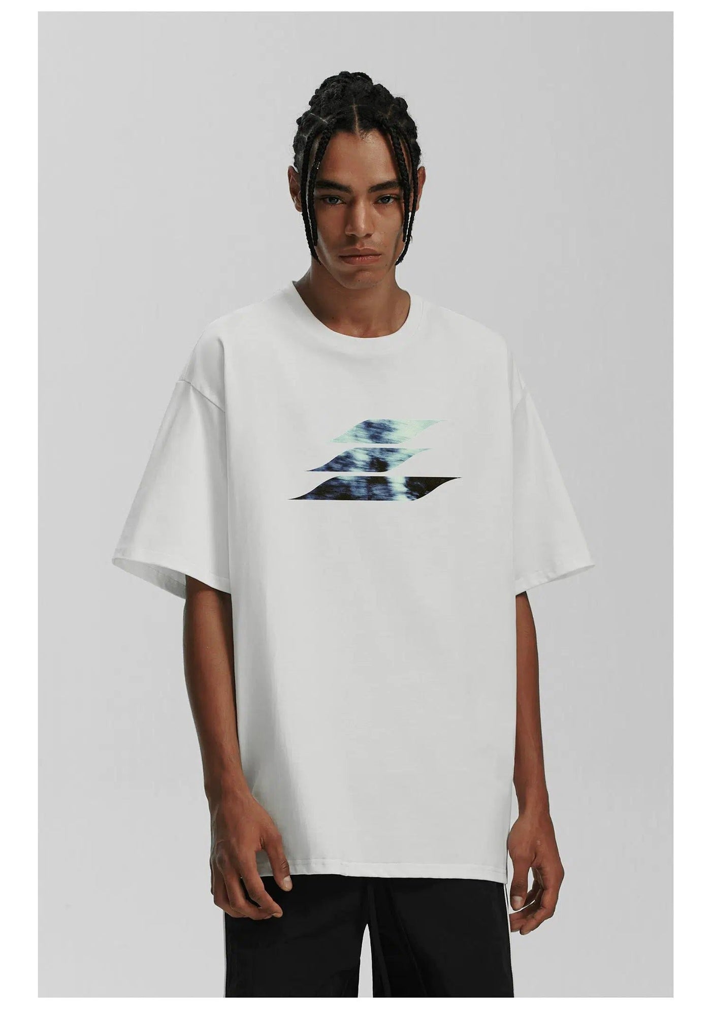 Abstract Graphic Logo T-Shirt Korean Street Fashion T-Shirt By Lost CTRL Shop Online at OH Vault