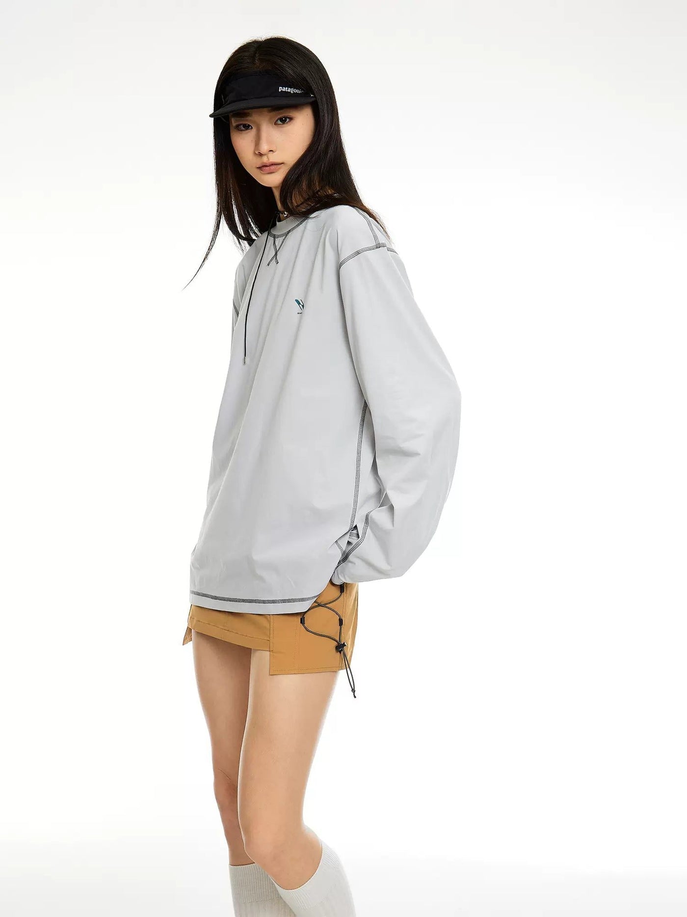 Minimal Basic Long Sleeve T-Shirt Korean Street Fashion T-Shirt By Roaring Wild Shop Online at OH Vault
