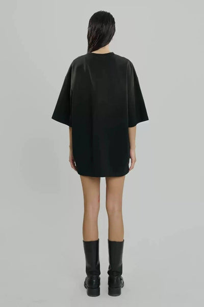 Washed Embroidered Logo T-Shirt Korean Street Fashion T-Shirt By Mason Prince Shop Online at OH Vault