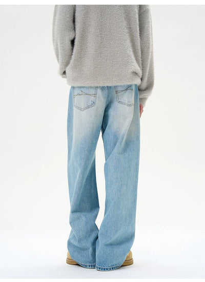 Light Fade Spots Jeans Korean Street Fashion Jeans By 77Flight Shop Online at OH Vault