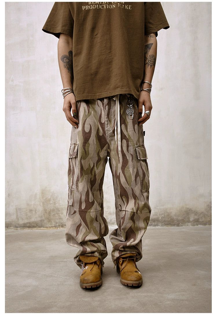 Blades Camouflage Cargo Jeans