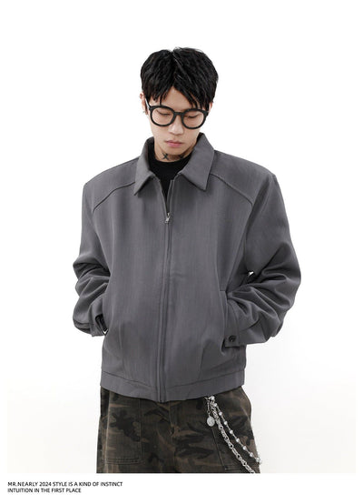 Wide Shoulder Pad Jacket Korean Street Fashion Jacket By Mr Nearly Shop Online at OH Vault