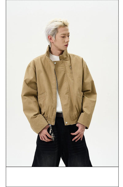 Stand Collar Barn Style Jacket Korean Street Fashion Jacket By A PUEE Shop Online at OH Vault