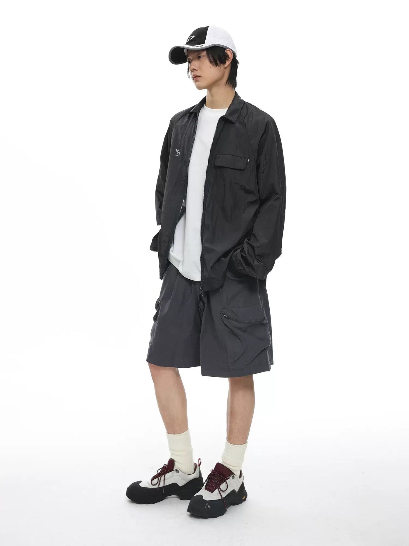 Quick Dry Zipped Pocket Shorts Korean Street Fashion Shorts By Roaring Wild Shop Online at OH Vault