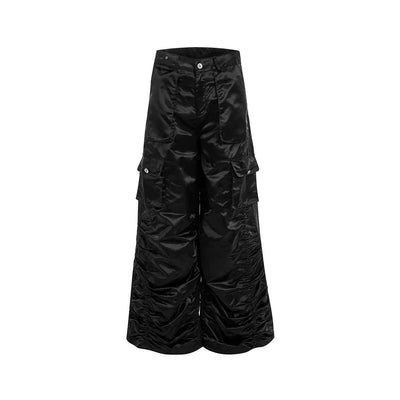 Structured Cut-Out Hooded Jacket & Pleated Pants Set Korean Street Fashion Clothing Set By Slim Black Shop Online at OH Vault