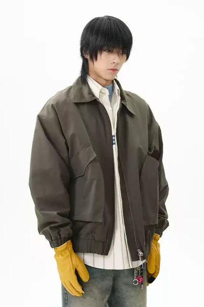 Side Pockets Versatile Jacket Korean Street Fashion Jacket By 77Flight Shop Online at OH Vault