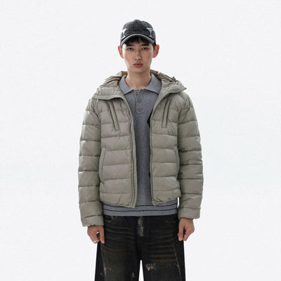 Basic Hooded Down Jacket Korean Street Fashion Jacket By Mr Nearly Shop Online at OH Vault