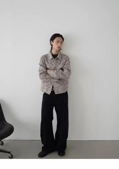 Washed Leopard Print Denim Jacket Korean Street Fashion Jacket By In Knots Shop Online at OH Vault