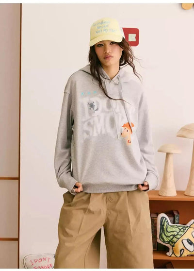 Spray Paint Logo Hoodie Korean Street Fashion Hoodie By Donsmoke Shop Online at OH Vault
