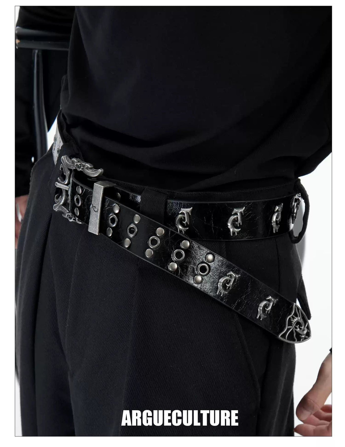 Multi-Detail Waist Belt Korean Street Fashion Belt By Argue Culture Shop Online at OH Vault