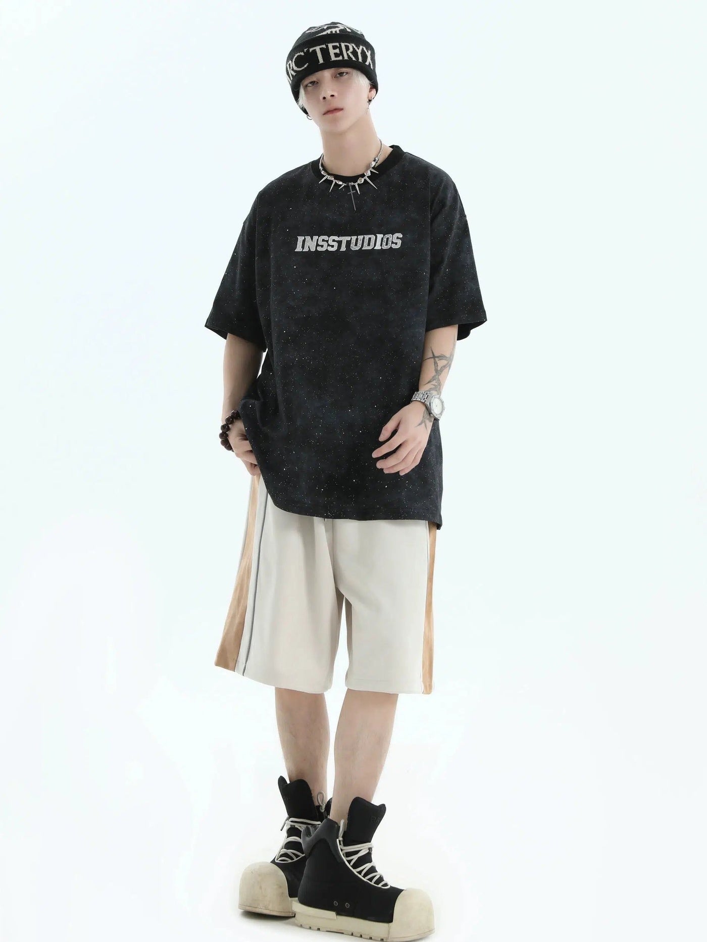 Drawstring Suede Leather Shorts Korean Street Fashion Shorts By INS Korea Shop Online at OH Vault