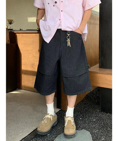 Neat Side Pockets Denim Shorts Korean Street Fashion Shorts By Poikilotherm Shop Online at OH Vault