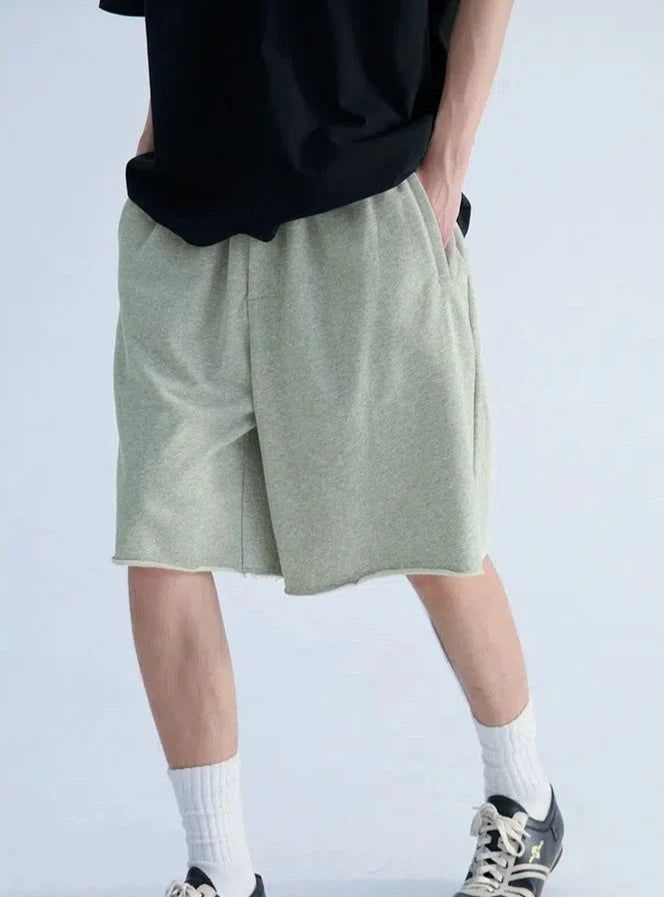 Raw Cut Comfty Shorts Korean Street Fashion Shorts By Mentmate Shop Online at OH Vault