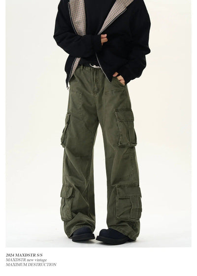 Utility Side Pocket Cargo Pants Korean Street Fashion Pants By MaxDstr Shop Online at OH Vault