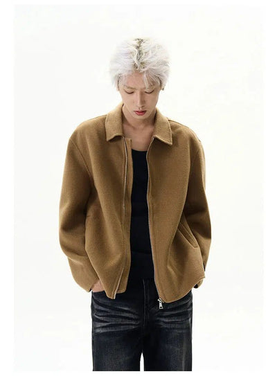 Cozy Fit Cashmere Jacket Korean Street Fashion Jacket By A PUEE Shop Online at OH Vault