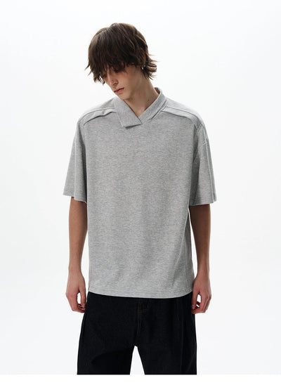 Structured Relax Fit T-Shirt Korean Street Fashion T-Shirt By 77Flight Shop Online at OH Vault