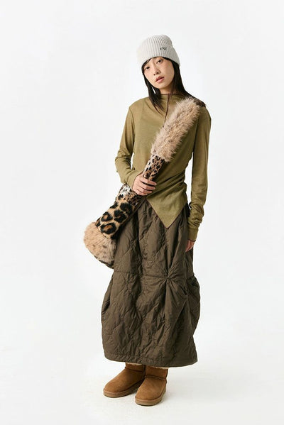 Animal Print Spliced Faux Fur Bag Korean Street Fashion Bag By Crying Center Shop Online at OH Vault