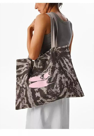 Contrast Logo Patterned Bag Korean Street Fashion Bag By Crying Center Shop Online at OH Vault