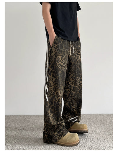 Lines Animal Print Pants Korean Street Fashion Pants By A PUEE Shop Online at OH Vault