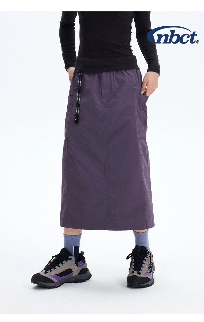 Side Pocket Nylong Skirt Korean Street Fashion Skirt By Nothing But Chill Shop Online at OH Vault