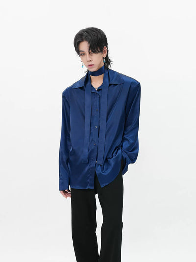 Classy Flowy Buttoned Shirt Korean Street Fashion Shirt By HARH Shop Online at OH Vault