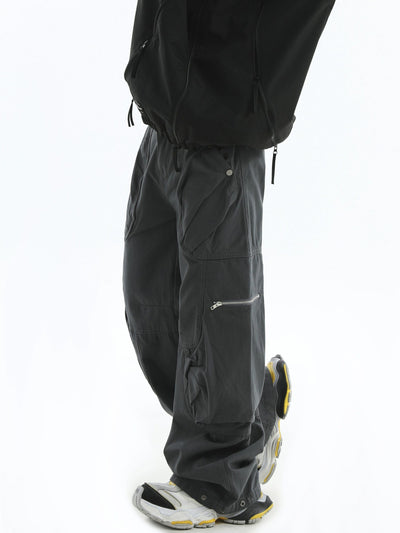 Utility Side Zip Bootcut Pants Korean Street Fashion Pants By INS Korea Shop Online at OH Vault