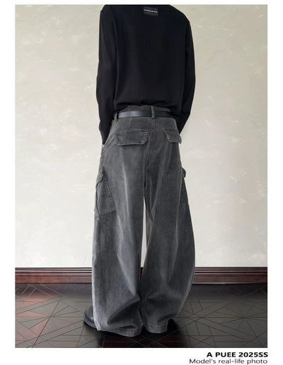 Faded Baggy Fit Cargo Pants