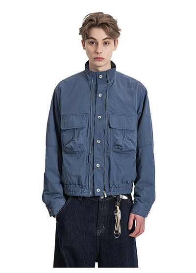 Breast Pockets Buttoned ZippedJacket Korean Street Fashion Jacket By Made Extreme Shop Online at OH Vault