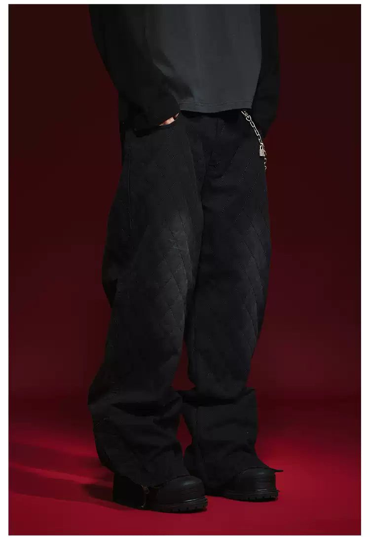 Quilted & Lined Pants Korean Street Fashion Pants By Remedy Shop Online at OH Vault