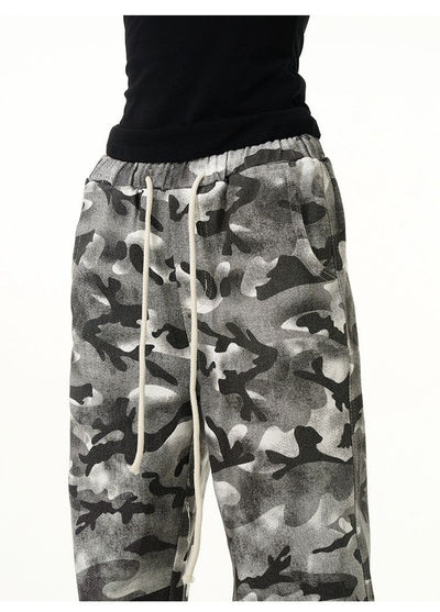 Drawstring Camo Cargo Pants Korean Street Fashion Pants By 77Flight Shop Online at OH Vault