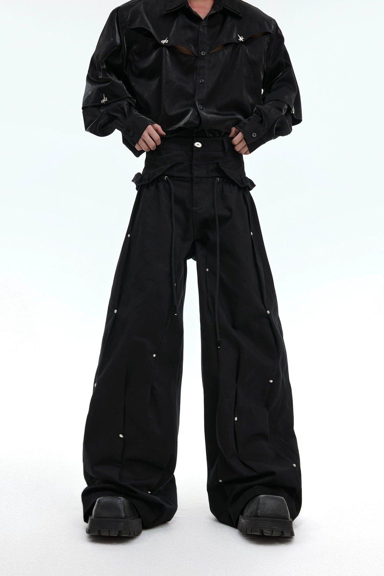 Scattered Minimal Embellishments Pants Korean Street Fashion Pants By Argue Culture Shop Online at OH Vault