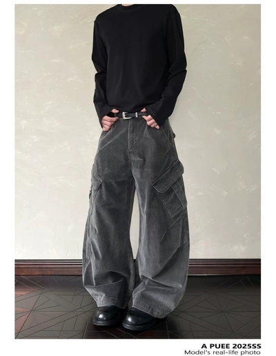 Faded Baggy Fit Cargo Pants