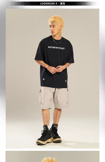 Subtle Fading Classic T-Shirt Korean Street Fashion T-Shirt By New Start Shop Online at OH Vault