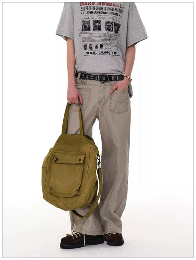 Front Pockets Versatile Workwear Jeans Korean Street Fashion Jeans By Mr Nearly Shop Online at OH Vault