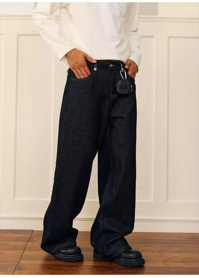 Retro Raw Color Straight Leg Jeans Korean Street Fashion Jeans By Donsmoke Shop Online at OH Vault