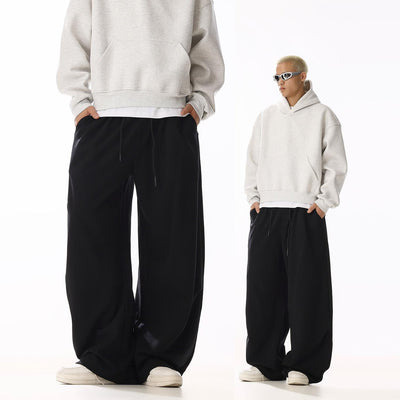 Drawstring Elastic Waist Sweatpants Korean Street Fashion Pants By MEBXX Shop Online at OH Vault
