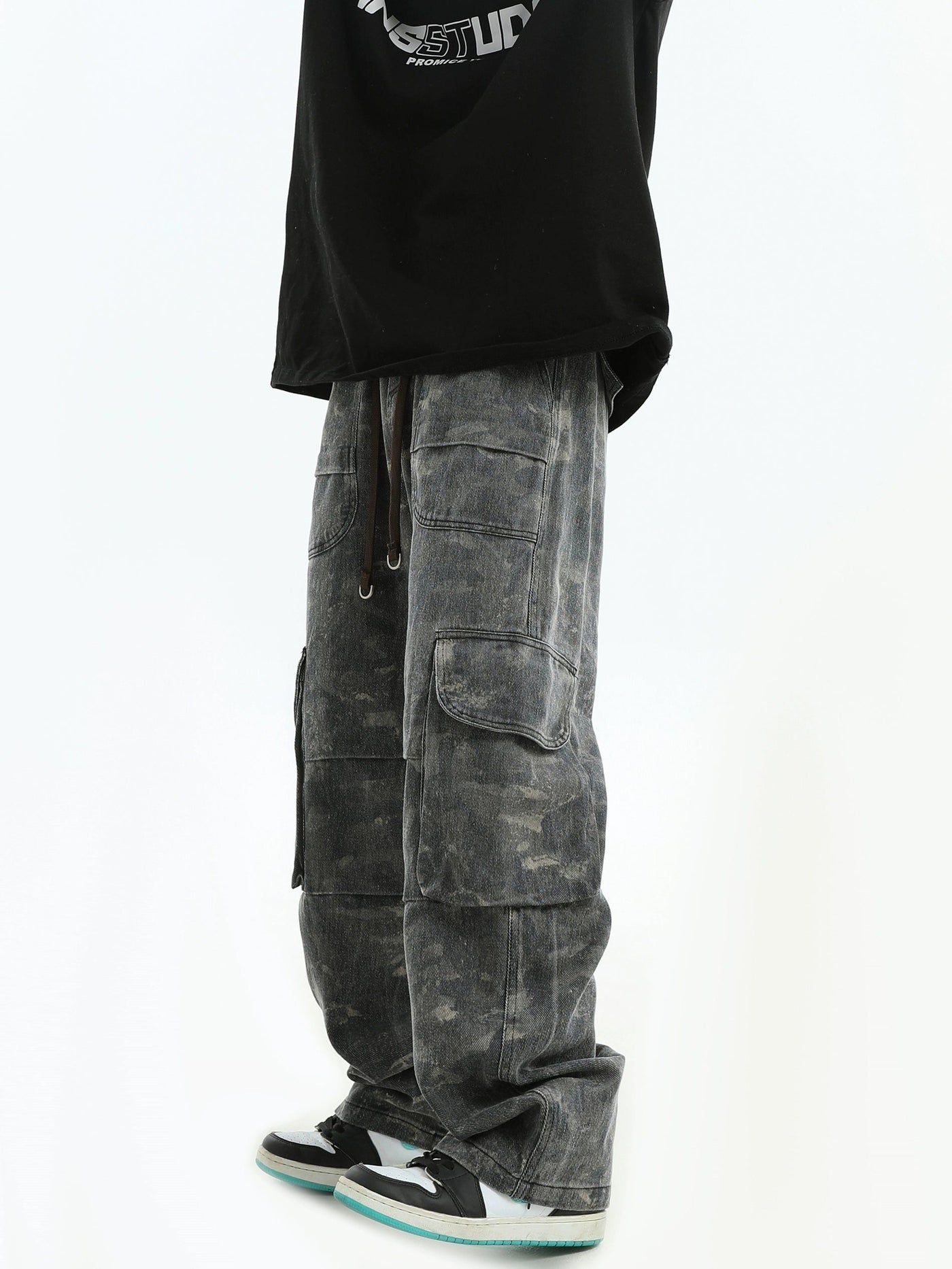 Camouflage Bootcut Cargo Pants Korean Street Fashion Pants By INS Korea Shop Online at OH Vault